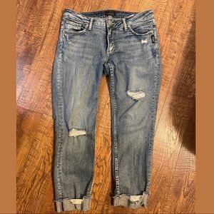 Silver Ankle Jeans
